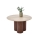 Mesa de centro CALDO Ø 80 cm castanha/bege