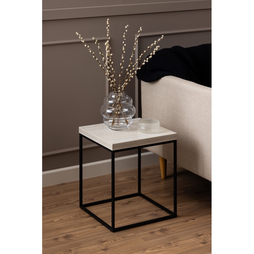 Mesa de centro CAMILO 40 x 40 cm travertino