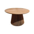 Mesa de centro CARINA Ø 75 cm carvalho/preto