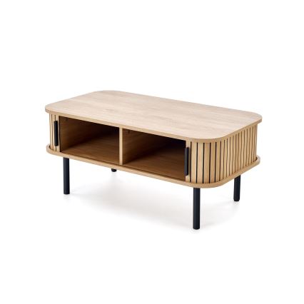 Mesa de centro CASA 90x50 cm castanho/preto