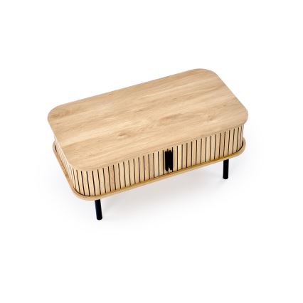 Mesa de centro CASA 90x50 cm castanho/preto