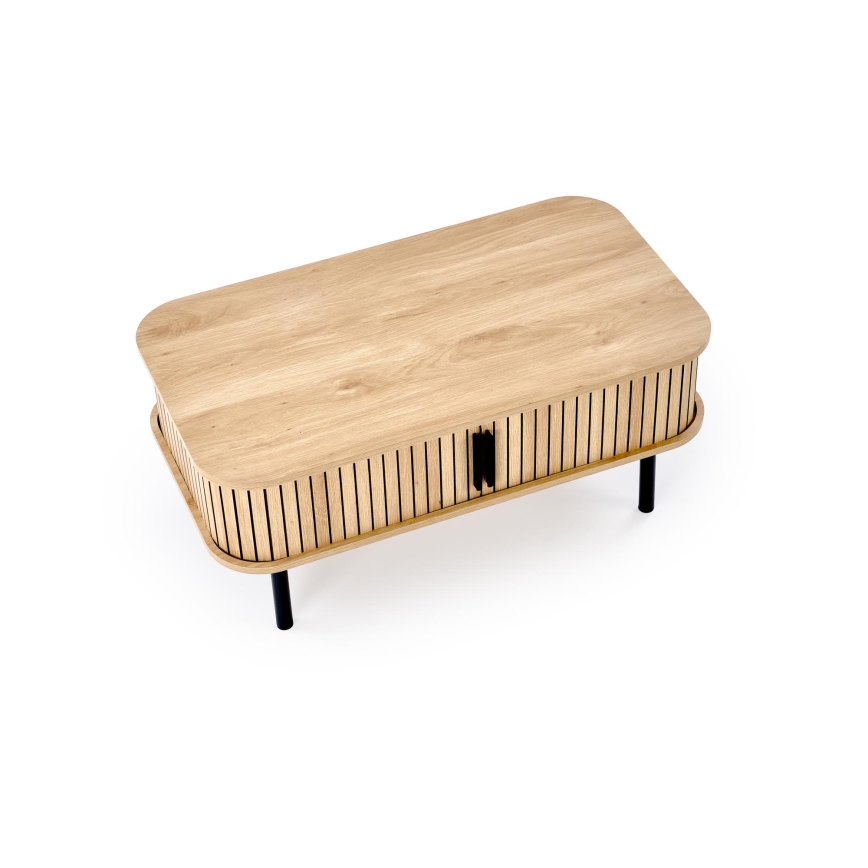 Mesa de centro CASA 90x50 cm castanho/preto