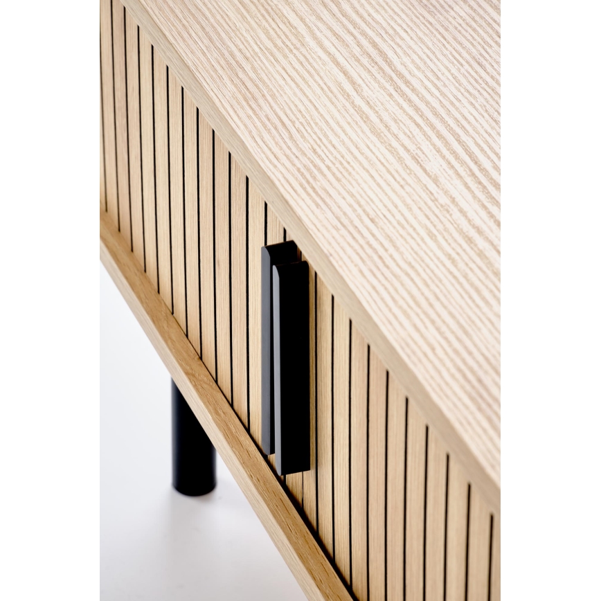 Mesa de centro CASA 90x50 cm castanho/preto