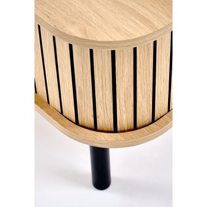 Mesa de centro CASA 90x50 cm castanho/preto