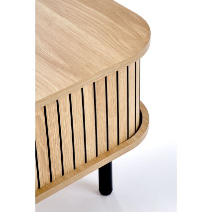 Mesa de centro CASA 90x50 cm castanho/preto
