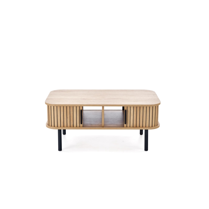 Mesa de centro CASA 90x50 cm castanho/preto