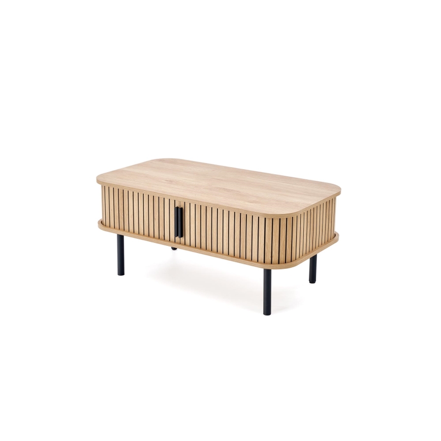 Mesa de centro CASA 90x50 cm castanho/preto