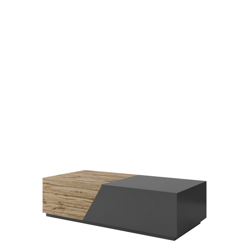 Mesa de centro CEELIAS 124x42 cm antracite/carvalho Wotan
