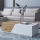 Mesa de centro CEELIAS 124x42 cm branco/carvalho Wotan