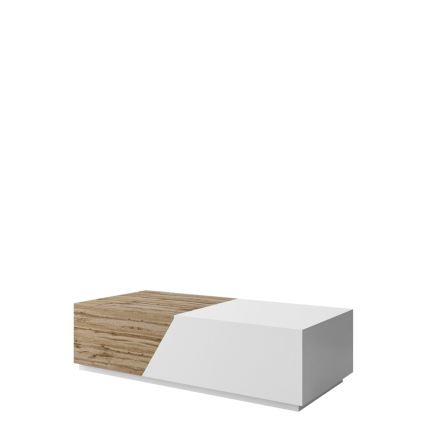 Mesa de centro CEELIAS 124x42 cm branco/carvalho Wotan