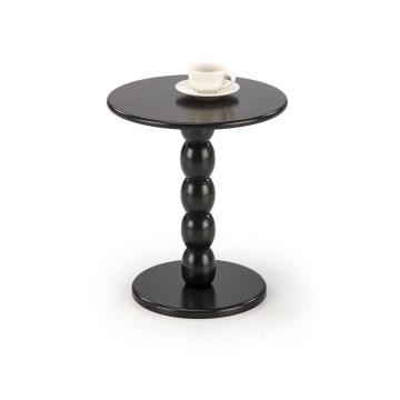 Mesa de centro CIRILA, diâmetro 40 cm, preta