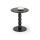 Mesa de centro CIRILA, diâmetro 40 cm, preta