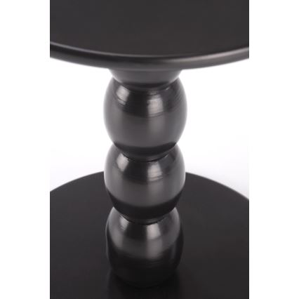 Mesa de centro CIRILA, diâmetro 40 cm, preta