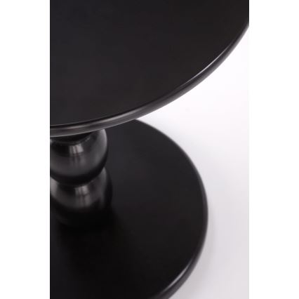 Mesa de centro CIRILA, diâmetro 40 cm, preta