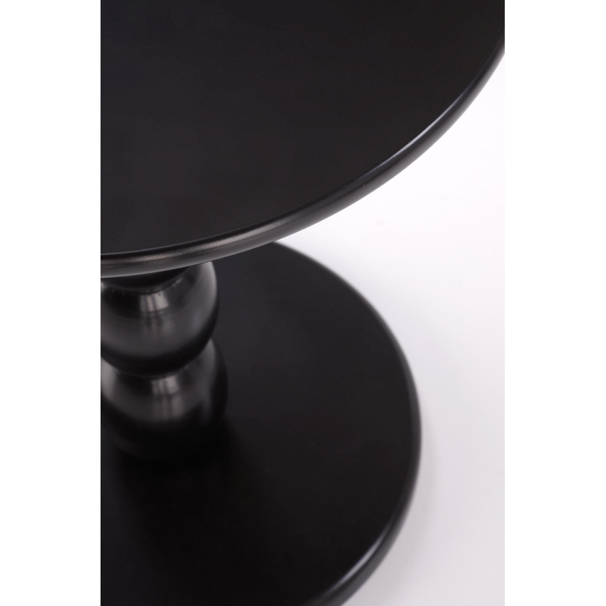 Mesa de centro CIRILA, diâmetro 40 cm, preta