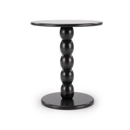 Mesa de centro CIRILA, diâmetro 40 cm, preta