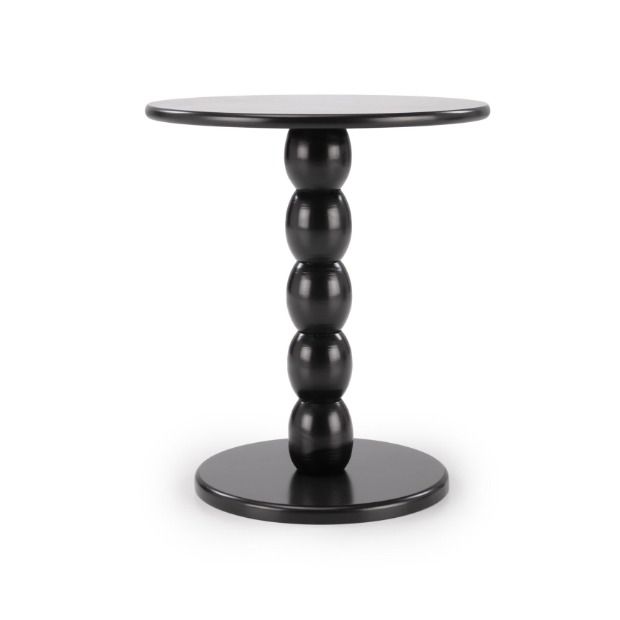 Mesa de centro CIRILA, diâmetro 40 cm, preta