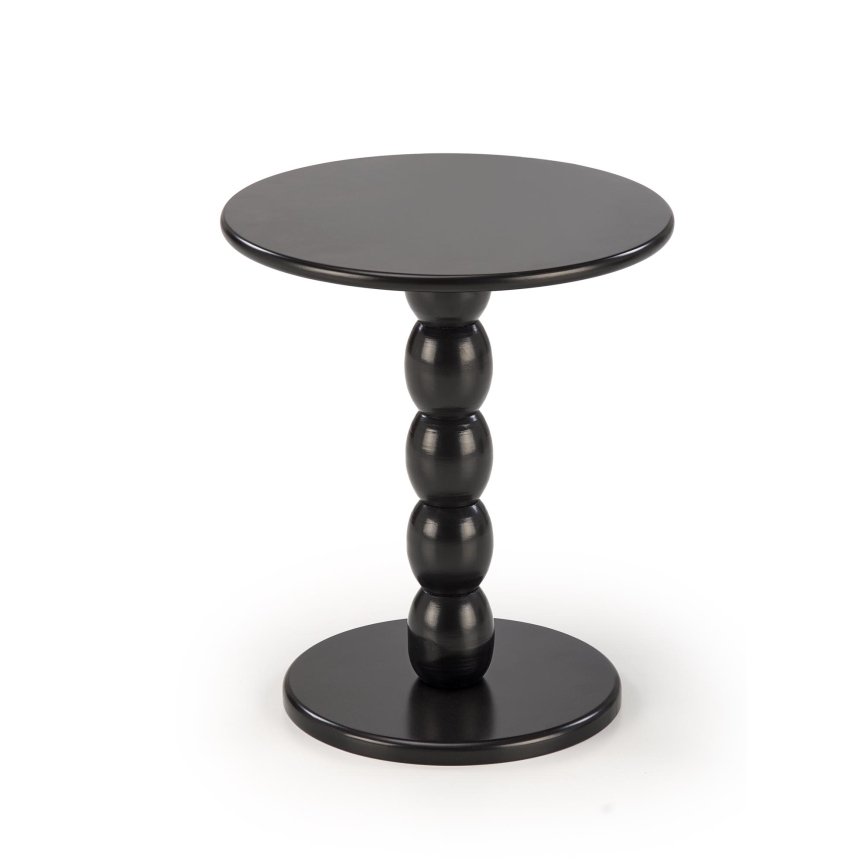 Mesa de centro CIRILA, diâmetro 40 cm, preta