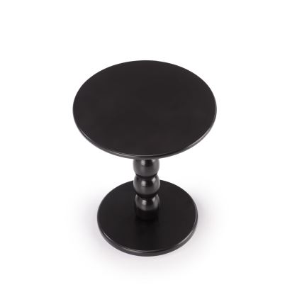 Mesa de centro CIRILA, diâmetro 40 cm, preta