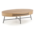Mesa de centro com gaveta CAROLINA 41x120 cm carvalho dourado/preto