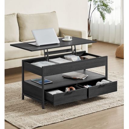 Mesa de centro com tampo elevatório NYRO preta