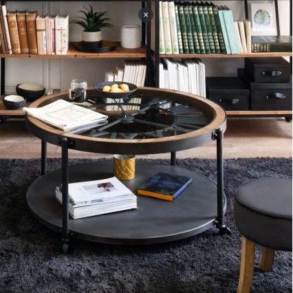 Mesa de centro com um relógio CHRONO 89,5x47 cm 1xAA