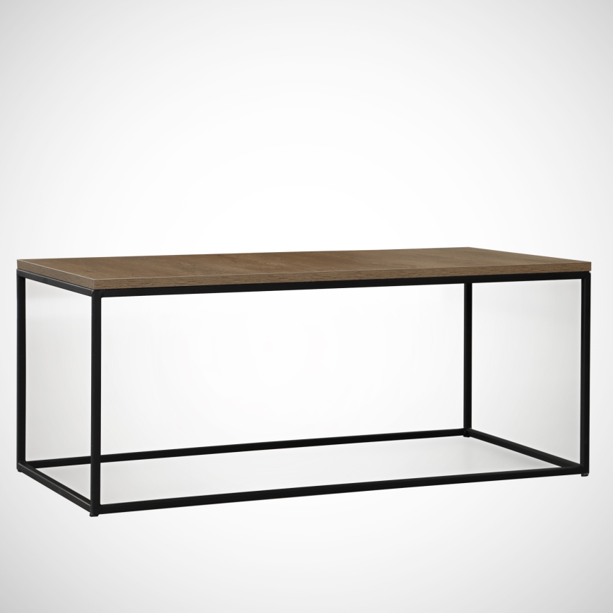 Mesa de centro COSCO 43x95 cm castanho/preto