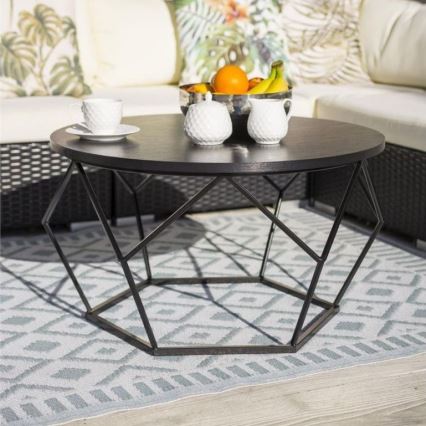 Mesa de centro DIAMANTE 40x70 cm preto