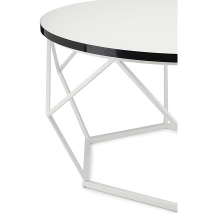 Mesa de centro DIAMOND 40x70 cm preto/branco