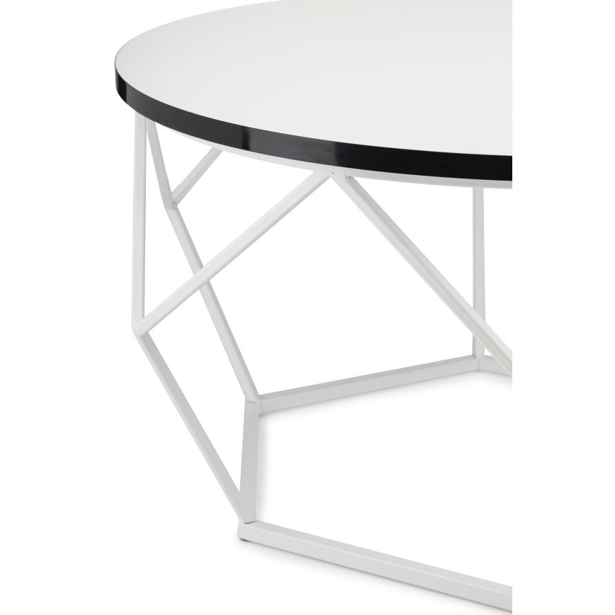 Mesa de centro DIAMOND 40x70 cm preto/branco