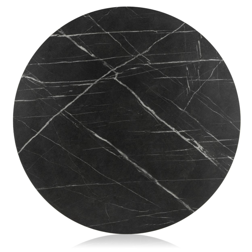 Mesa de centro DIAMOND 40x70 cm preto/dourado