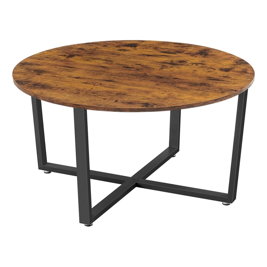 Mesa de centro ELDUR castanha/preta