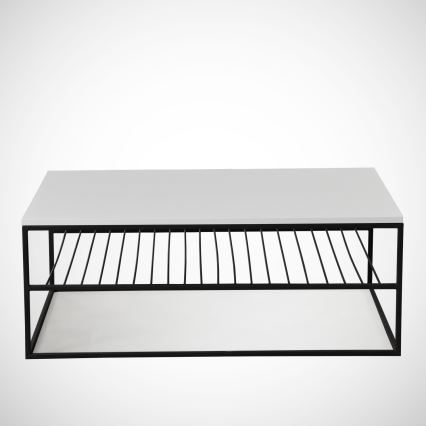 Mesa de centro ETNA 43x95 cm branco/preto