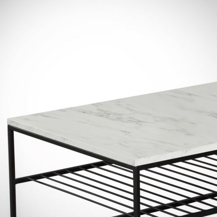 Mesa de centro ETNA 43x95 cm cinzento/preto