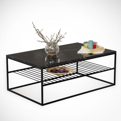 Mesa de centro ETNA 43x95 cm preto