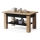 Mesa de centro extensível com prateleira ADONIS 110/150x68 cm carvalho craft/preto