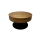 Mesa de centro extensível com tampo elevatório PURE diâmetro 80 cm carvalho/preto