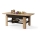 Mesa de centro extensível com tampo elevatório ROY 130/170x65 cm carvalho craft/preto