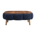 Mesa de centro FELPO 68x98 cm azul/nogueira