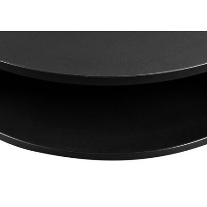 Mesa de centro FIKOLI 40x75 cm preto/dourado carvalho