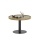 Mesa de centro FOCUS, diâmetro 60 cm, carvalho/preto