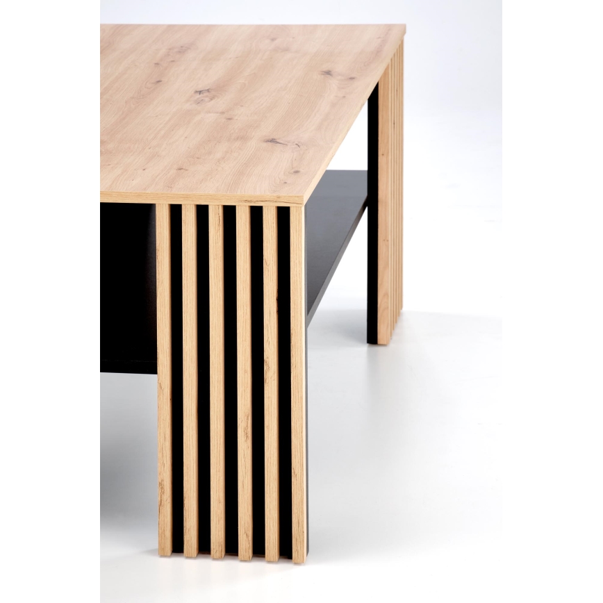 Mesa de centro FORMA 110x65 cm castanha/preta