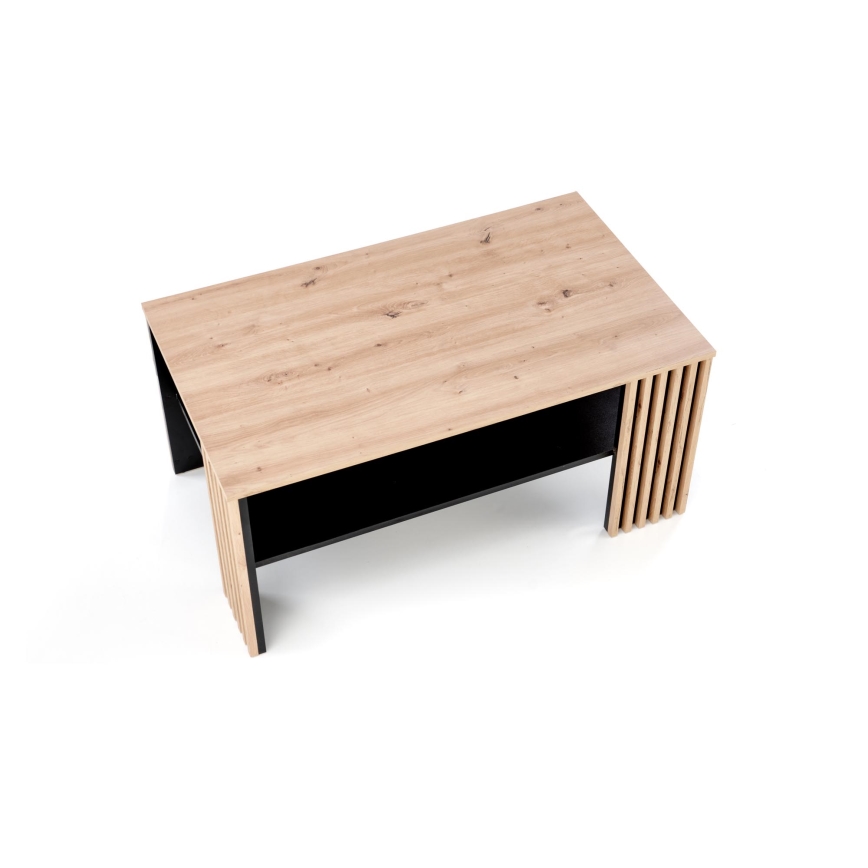 Mesa de centro FORMA 110x65 cm castanha/preta