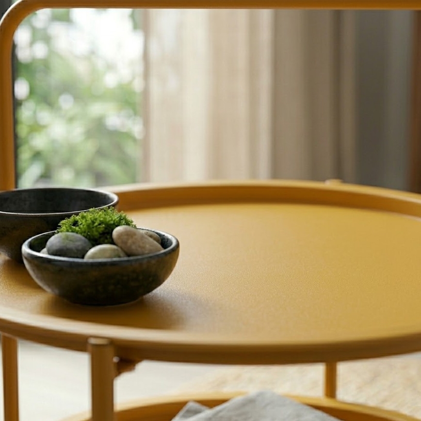 Mesa de centro HAGE 50 x 66 cm castanha