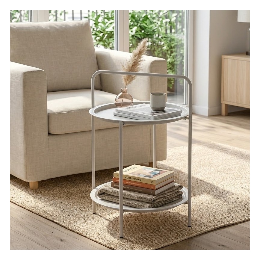 Mesa de centro HAGE 50x66 cm branca