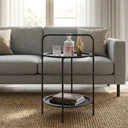 Mesa de centro HAGE 50x66 cm preta
