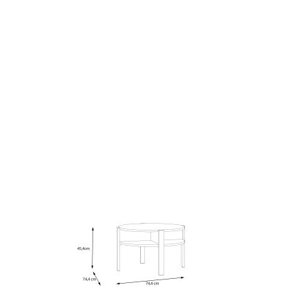 Mesa de centro INAR castanha