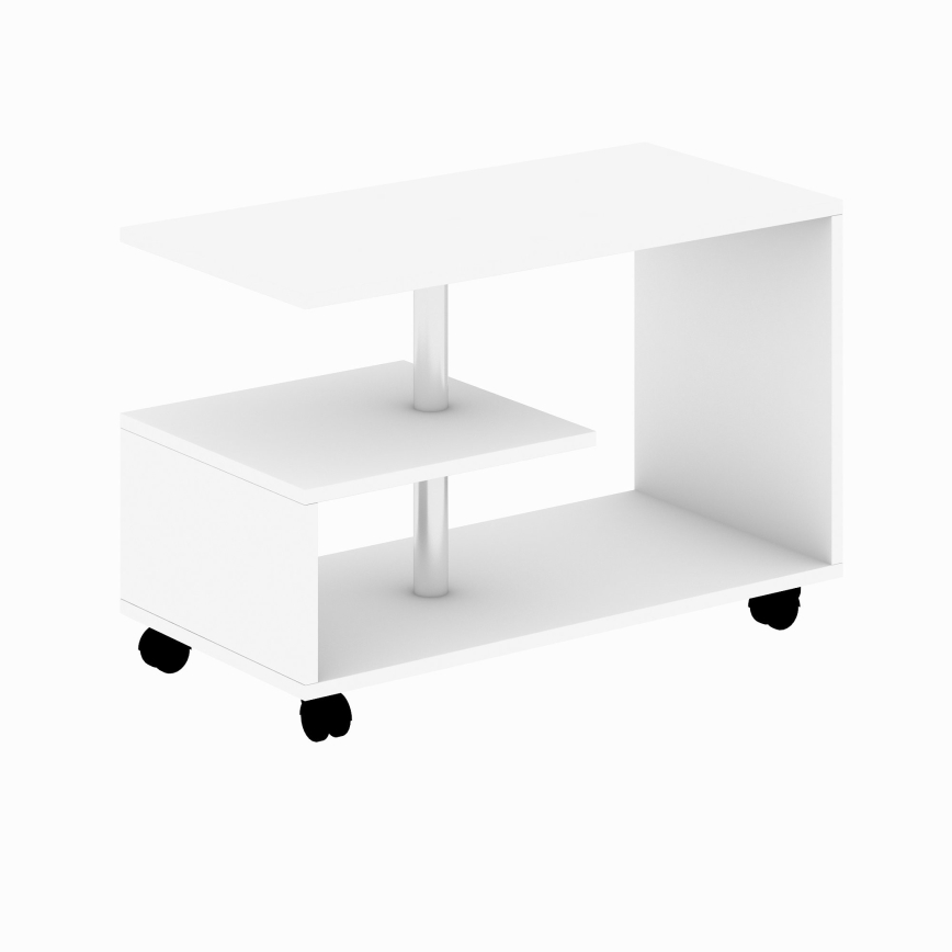 Mesa de centro KARANFIL 52,5x80 cm branco