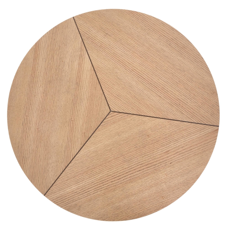 Mesa de centro KARIDA 41x80 cm bege/preto