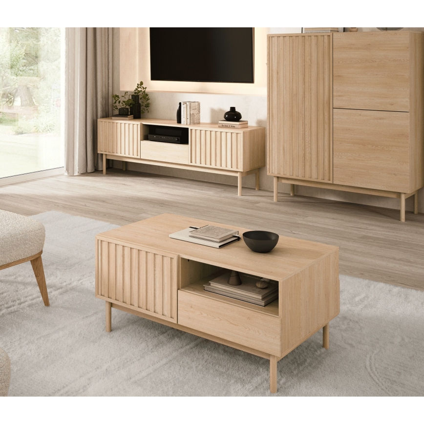 Mesa de centro KIOTO 106x53 cm Carvalho Cremona